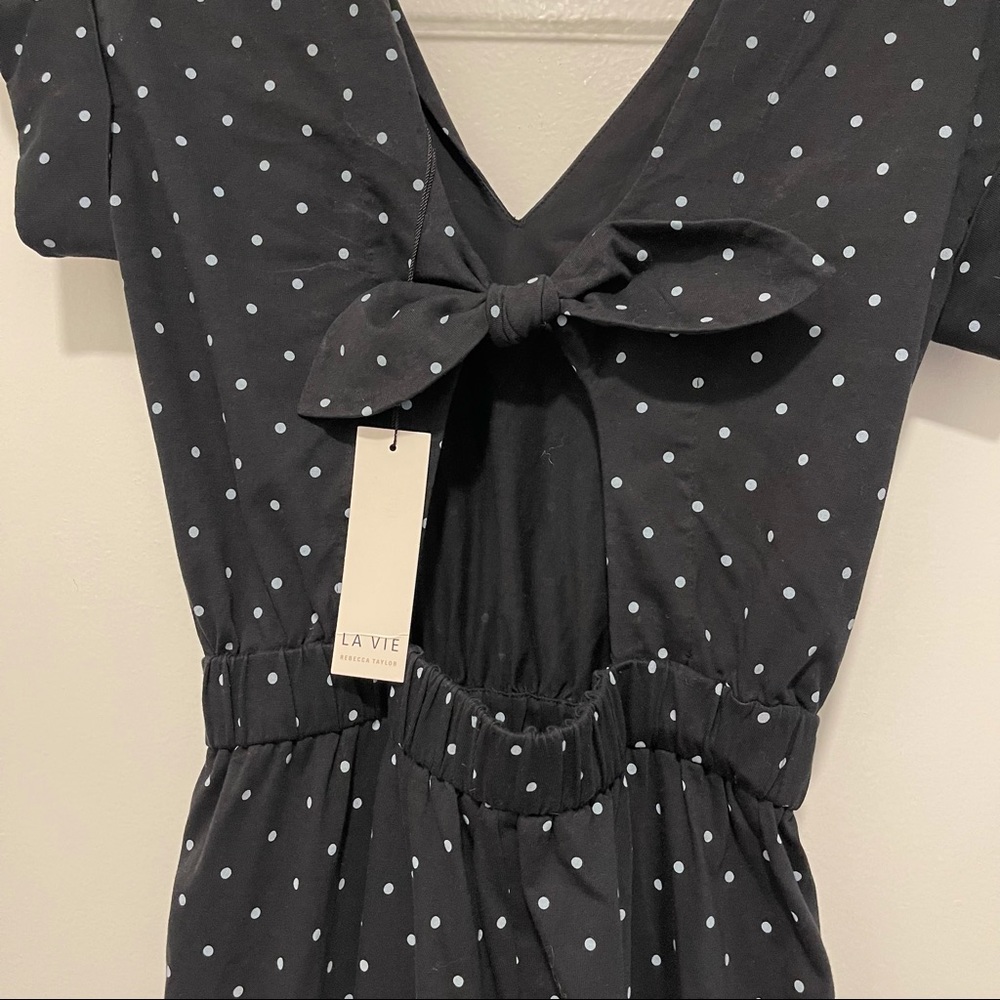 La Vie Romy Dot Jersey Jump Suit | Rebecca Taylor